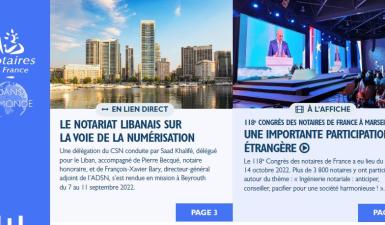 lettre des notaires de France dans le monde n° 66